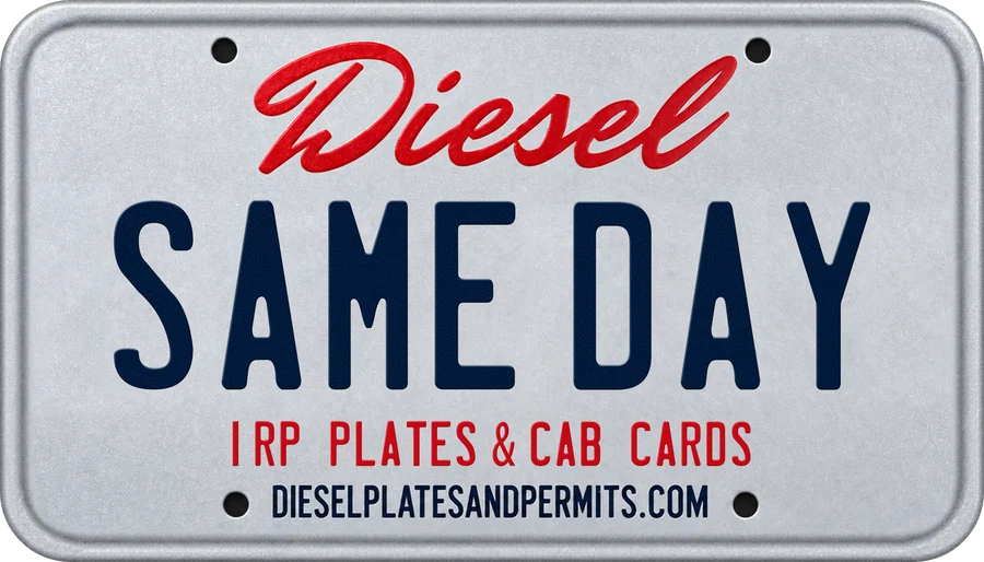 Diesel Same Day — IRP plates & cab cards